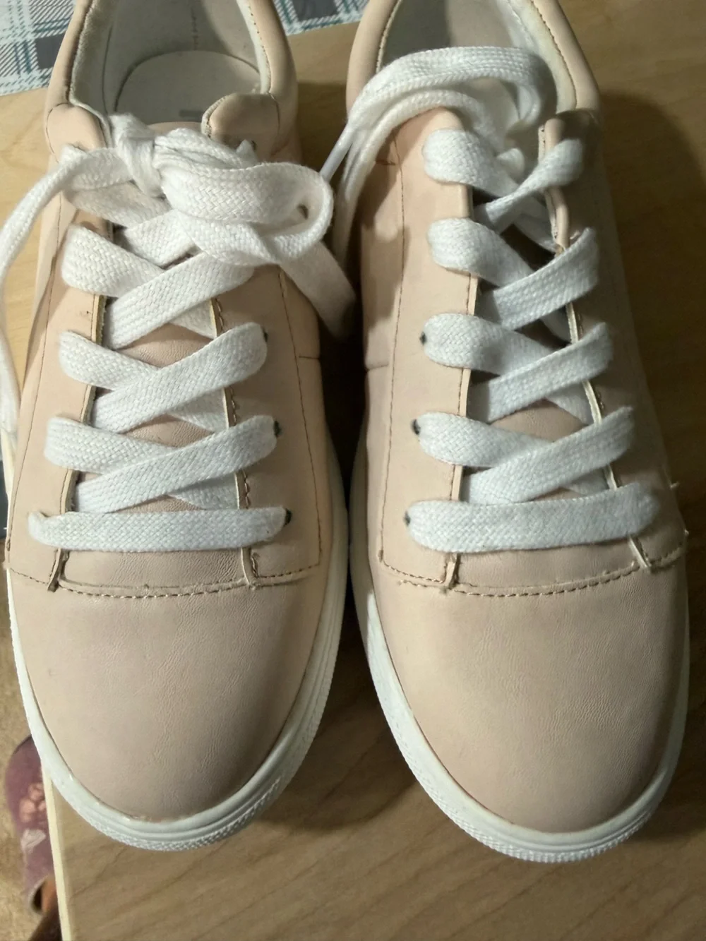 MIA Women’s Blush Pink and White Platform Sneakers